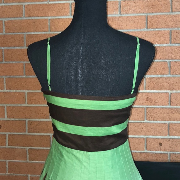 💚BCBGMAXAZARIA💚COLOR BLOCK PLEATED DRESS💚 - Picture 5 of 8